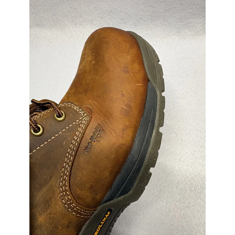 Carolina CA5520 Mens Waterproof Composite Toe Work Boots Brown Leather 11 2E